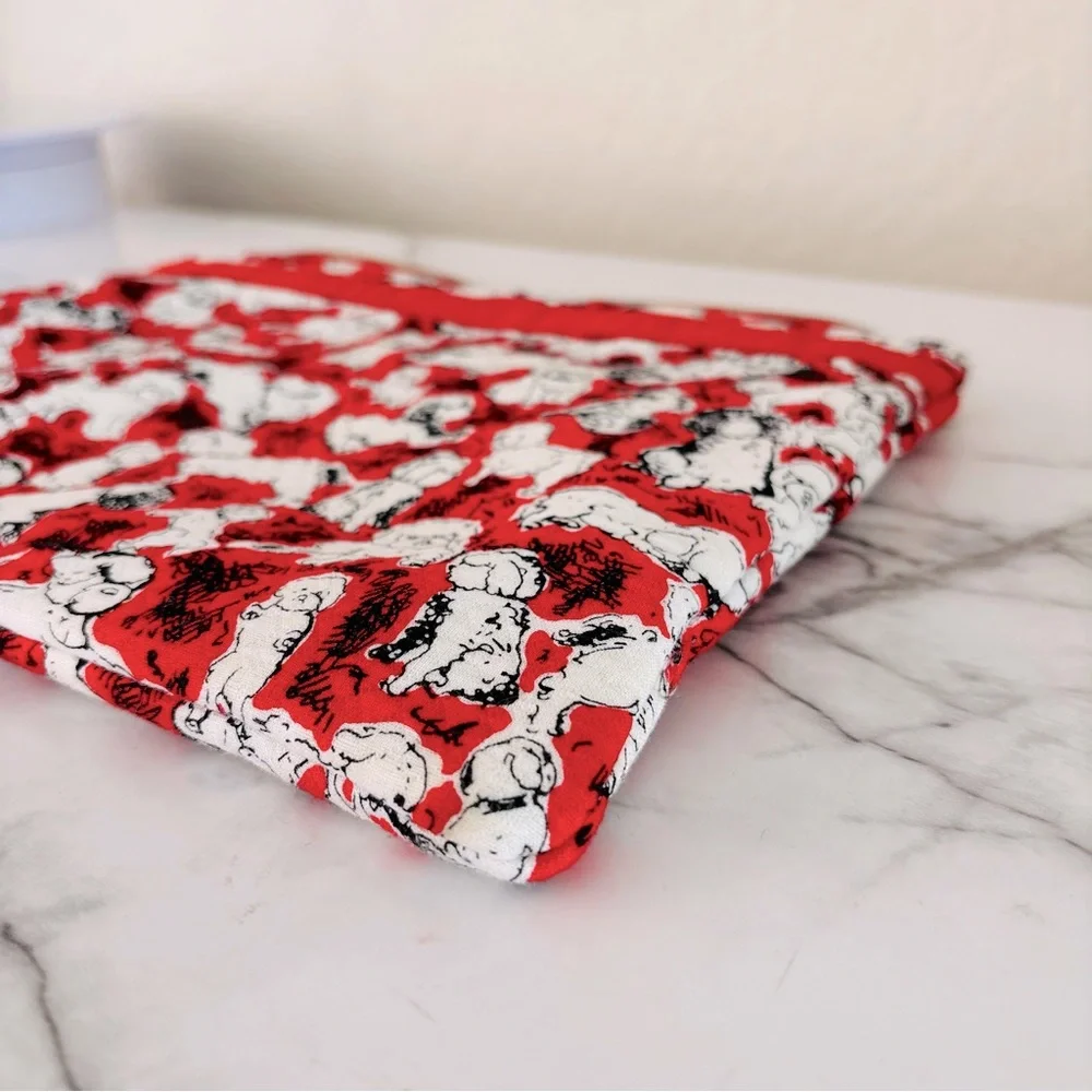 Carolina Herrera Neiman Marcus‎ Target Cosmetic Jewelry Pouch Dog Theme Zip